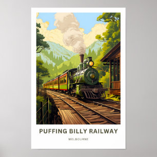 Poster Puff Billy Railway Melbourne Imprimer