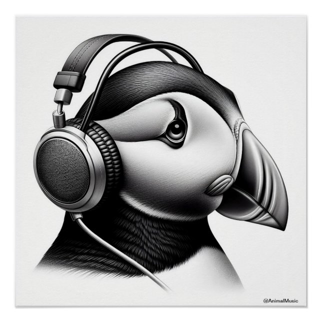 Poster Puffin (Devant)