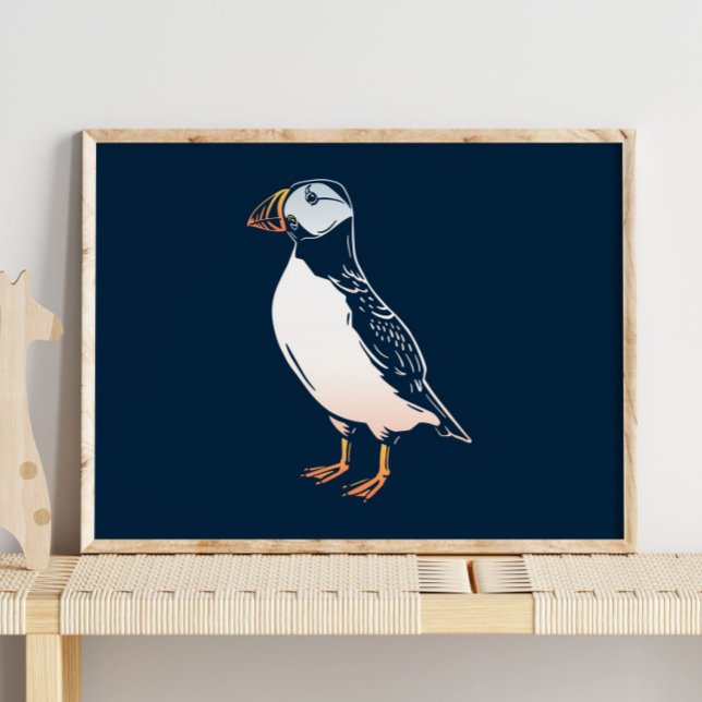 Poster Puffin | Mur d'hiver de Puffin Imprimer pour la ch (Créateur téléchargé)