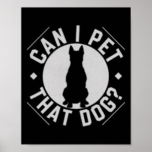 Poster Puis-Je Faire Paître Ce Chien Drôle Amateur De Chi
