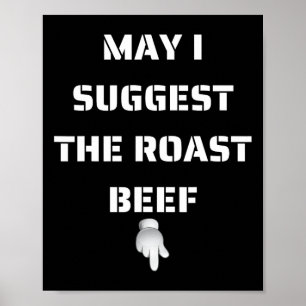 Poster Puis-Je Suggérer Le Boeuf Rôti