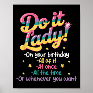 Poster Puis-je T Dame Le Jour De Votre Anniversaire Quand