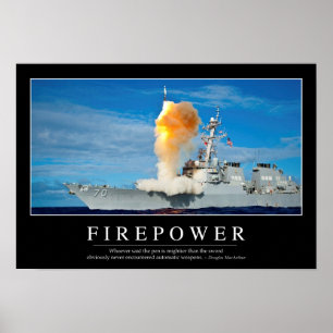 Poster Puissance de feu : Citation Inspirationnelle