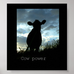 Poster puissance de la vache