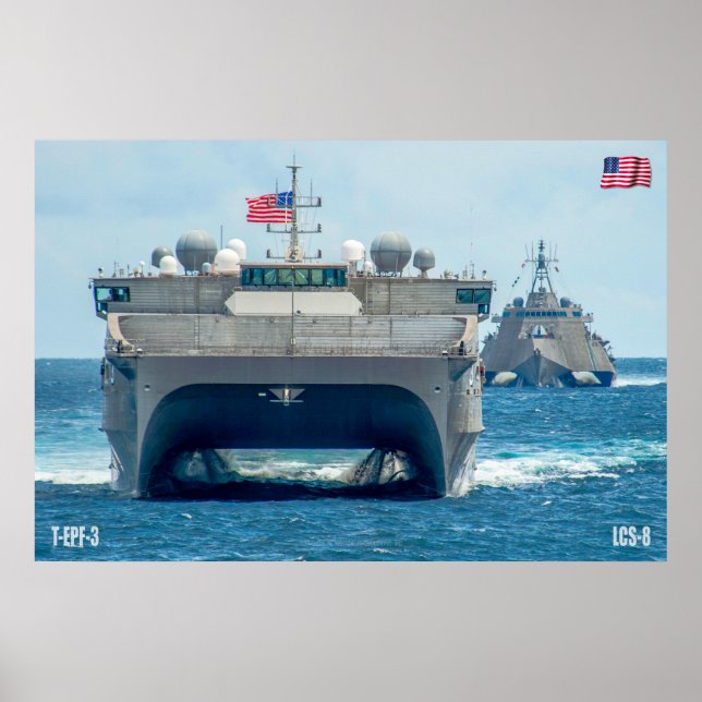 Poster PUISSANCE MARITIME - Navires de la marine américai (Devant)