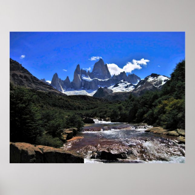 Poster Puissant Cerro Fitz Roy (Devant)