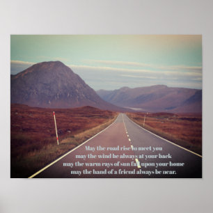 Poster Puisse la route s'élever pour vous rencontrer Glen