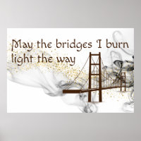 Puisse les ponts brûler la lumière sur le chemin