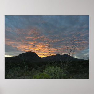 Poster Puits de Dugout - Big Bend, Texas