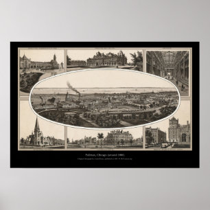 Poster Pullman, Chicago (vers 1880)