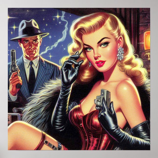 Poster Pulpe de glamour vintage (Devant)