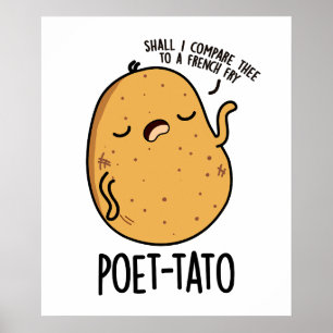 Poster Pun de pomme de terre drôle de tato