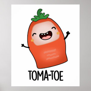 Poster Pun tomate amusant