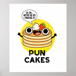 Poster Puncakes Drôle Pancake Pun