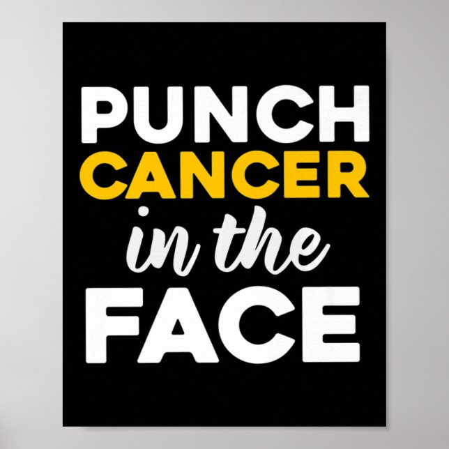 Poster Punch (enfance) Cancer dans le visage sensibilisat (Devant)
