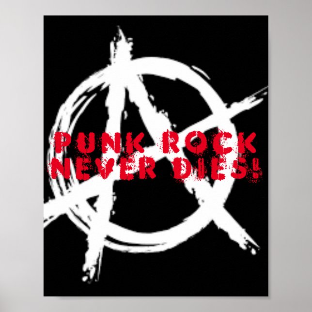 Poster Punk Rock ne meurt jamais (Devant)