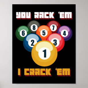 Poster Puns Billard Joueur Ou Athlète