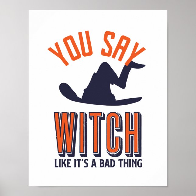 Poster Puns de sorcière et de cuisine drôle Halloween (Devant)