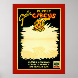 Poster Puppet Circus