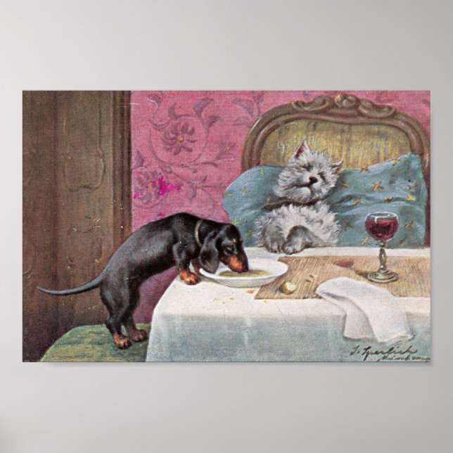 Poster Pups vintages (Devant)