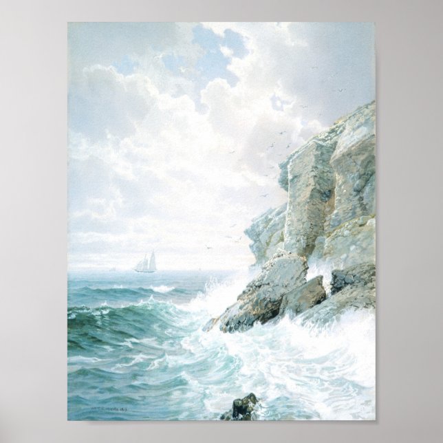 Poster Purgatoire Cliff William Trost Richards (Devant)