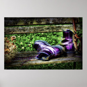 Poster Purple Boots art print