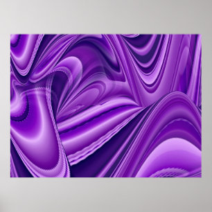 Poster Purple Dreams, Imaginaire Abstrait Rainbow Art