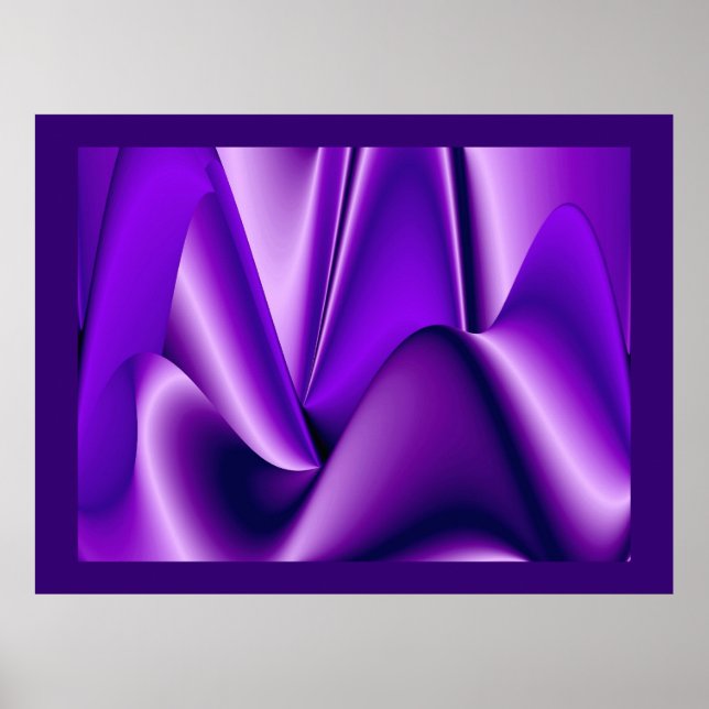 Poster Purple Dreams, Imaginaire Abstrait Rainbow Art (Devant)