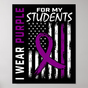 Poster Purple Étudiants Spécial Ed Enseignant Epilepsie A