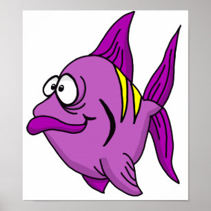 Poster Purple Fish