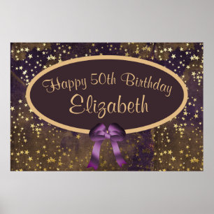 Poster Purple Gold Stardust 50e anniversaire