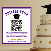 Purple Graduate College Fund QR Code