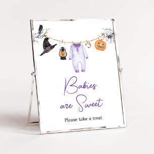 Poster Purple Little Boo Halloween Les bébés sont doux