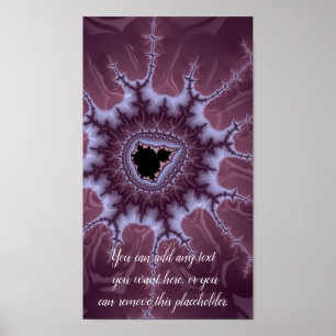 Poster Purple Mandelbrot Fractal Splash Ajouter un devis