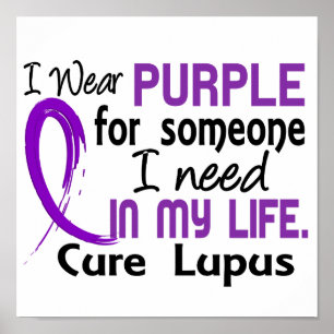 Poster Purple Pour Quelqu'Un Qui A Besoin De Lupus