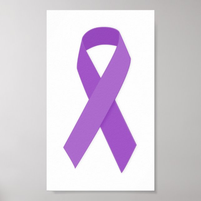 Poster PURPLE RIBBON CAUSE le soutien à la maladie d'Alzh (Devant)