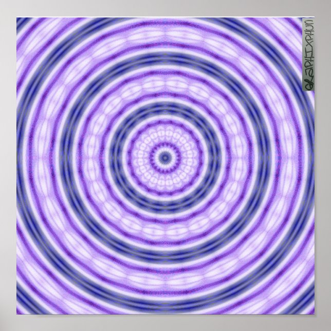 Poster Purple Spiral (Devant)