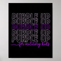 Purple Up For Military Kids Military Child Mois B