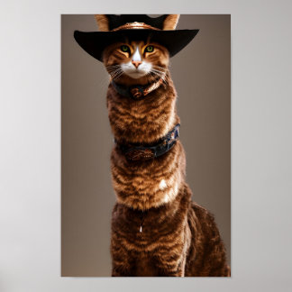 Poster Purrfect Cowboy : Feline Frontier Adventure