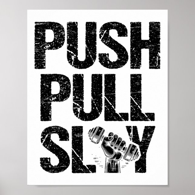 Poster Push Pull Poids Poids Poids Poids Poids Poids Body (Devant)