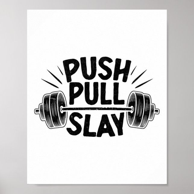 Poster Push Pull Poids Poids Poids Poids Poids Poids Body (Devant)