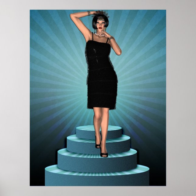 Poster Putting KRW sur le rabat Ritz Deco (Devant)