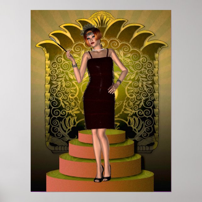 Poster Putting KRW sur le rabat Ritz Deco II (Devant)