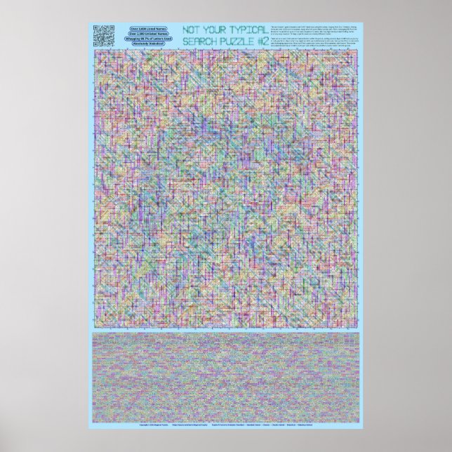 Poster PUZZLE #2 : Noms - Diaboliques résolus (Devant)