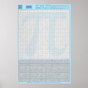 Poster PUZZLE #3 : Jour Pi - Standard