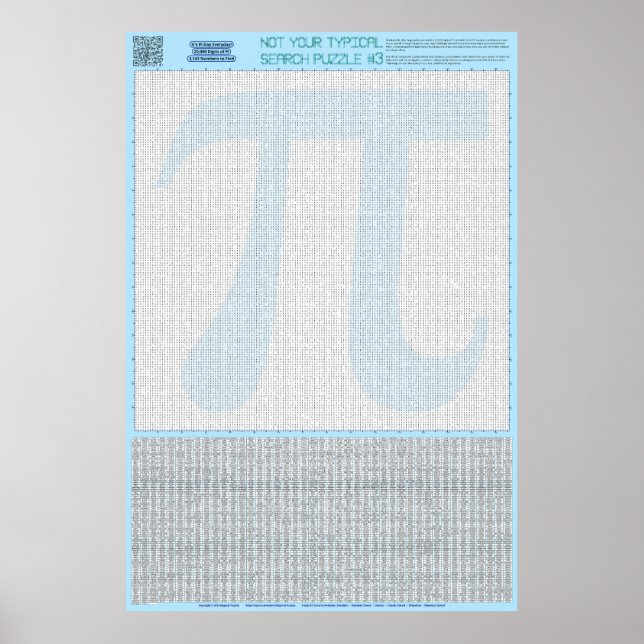 Poster PUZZLE #3 : Jour Pi - Standard (Devant)