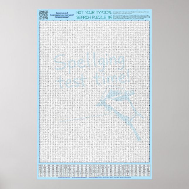 Poster PUZZLE #4 : Mal orthographié - Diabolique (Devant)