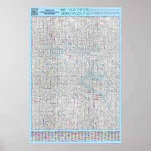 Poster PUZZLE #4 : Mal orthographié - Diabolique résolu