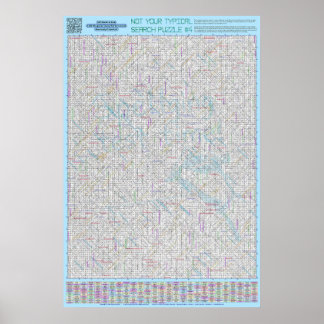 Poster PUZZLE #4 : Mal orthographié - Diabolique résolu