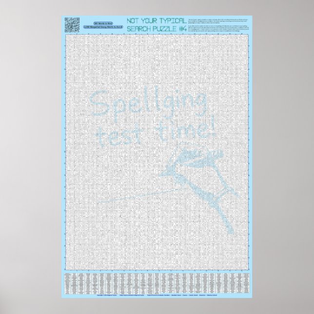 Poster PUZZLE #4 : Mauvais orthographe - Standard (Devant)
